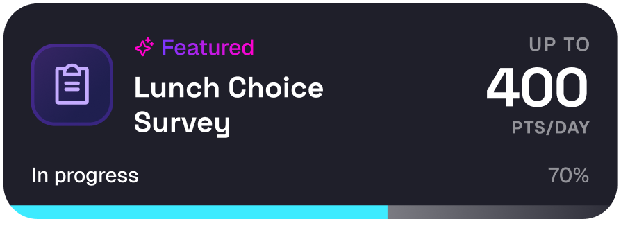 Lunch Choice Survey bounty